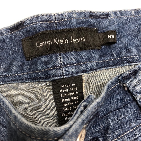 Calvin Klein Jeans High Rise Stretch Cropped Jeans - Picture 12 of 16